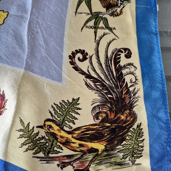 Explore Australia Map Acetate Scarf Hand rolled - Picture 5 of 8